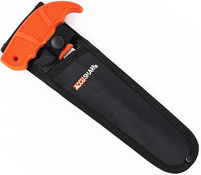 AccuSharp Bone Saw &amp Caping Knife Bundle Ergonomic and Durable Cutting Tools with Sheaths Precision Tools for Game Processing Camping and Outdoor Adventures