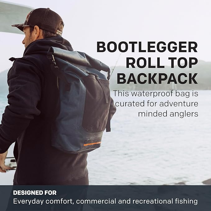 Grundéns Bootlegger Roll Top Backpack Waterproof 30L Dark Navy