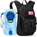 Maelstrom Hydration Hiking Backpack with 2L/3L Water Bladder High Flow Bite Valve Water Backpack Men Women Lightweight Insulation for Hiking Cycling Running Climbing Camping