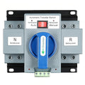 JONAS C AC220V 63A 2P Automatic Transfer Switch Solar Mini ATS Generator Dual Power Changeover Switch 50Hz/60Hz Auto Dual Power Switch for Rv Lv Power