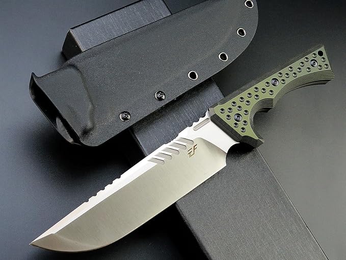 Eafengrow EF146 Fixed Blade Knife Sleipner Steel Blade G10 Handle Full Tang EDC Straight Knife for Working Camping Bushcraft