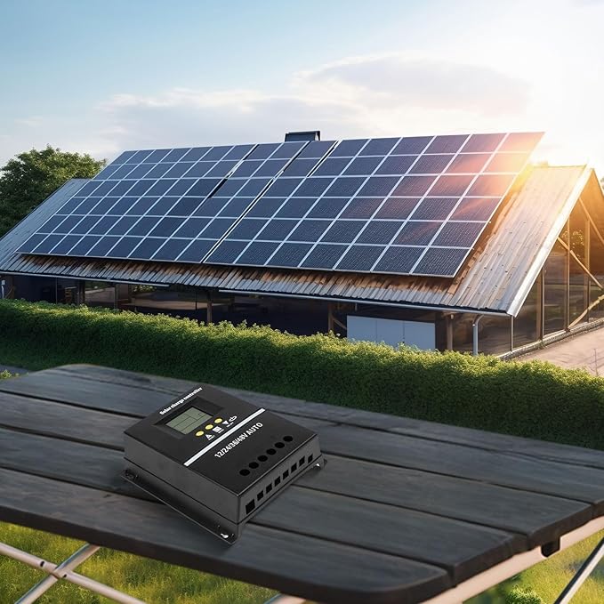 200A MPPT Solar Charge Controller 12V / 24V / 36V / 48V with LCD Display Battery Regulator and Dual USB Ports for Solar
