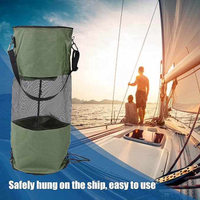 EVTSCAN Boat Trash Bags Reusable Waterproof Portable Mesh Trash Bags for Boat Garbage Storage