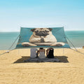 ALAZA Funny Pug Dog Yoga Beach Tent Sun Shelter Portable Canopy Sunshade for Outdoor Camping Picnics Backyard Fun 10x9 ft