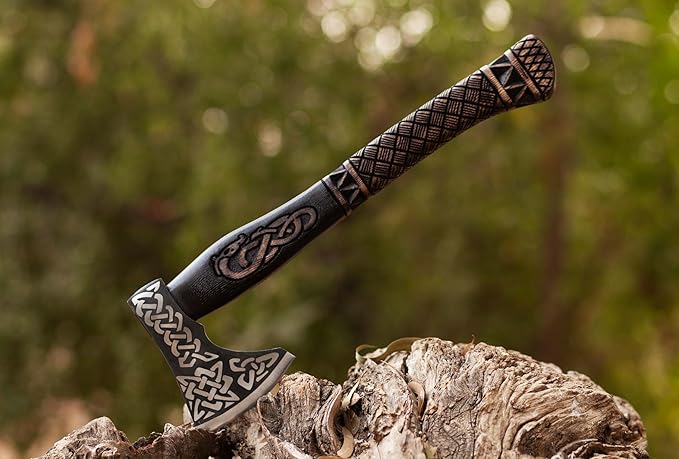 |20 Viking AxeHatchetThrowing AxeHand AxeGifts for himWood Working ToolViking Gifts for MenCamping HatchetTomahawkBearded Axe (WCA-007)