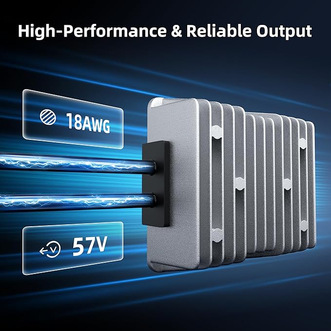 DAIERTEK Starlink Gen 3 12V Cigarette Lighter Adapter 10V-36V Input 57V 4.5A Output 18AWG Starlink Standard Car Charger Waterproof Portable High Efficiency Stable Starlink DC Power Supply