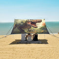 ALAZA Stylish Jungle Dinosaur Beach Tent Sun Shelter Portable Canopy Sunshade for Outdoor Camping Picnics Backyard Fun 10x9 ft