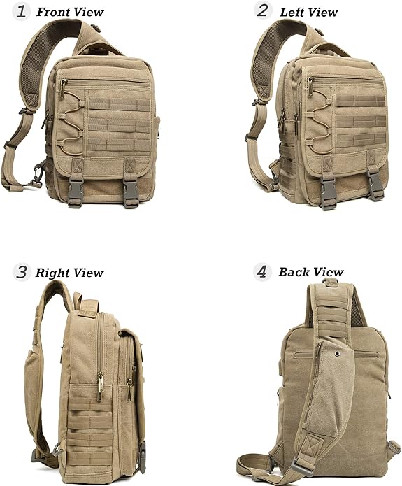 NICGID Tactical Military Backpack Daypack Molle Army Assault Pack Bug Out Bag Travel Fishing Hiking Trekking Rucksack