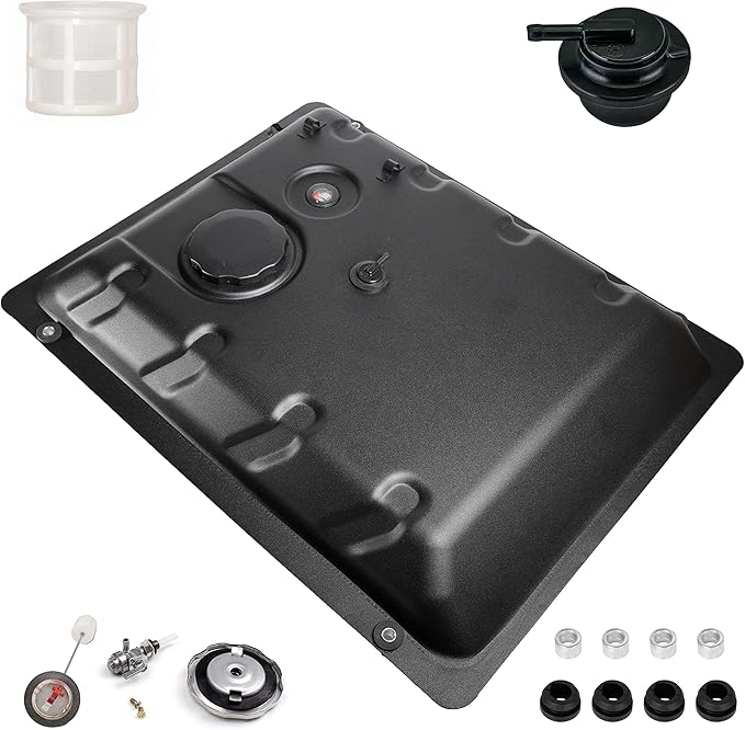 JMCHstore OEM Metal Generator Gas Fuel Tank for Generac GP5500 GP6500 RS5500 RS7000E GP7500E RS8000E XT8000E XT8500EFI 0H7510A / 0H75100SRV 5500w 6500 6500w 7500 389cc OHV Portable Generator Black