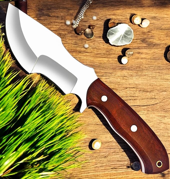 Poshland Custom Handmade Knife – D2 Steel Wooden Handle