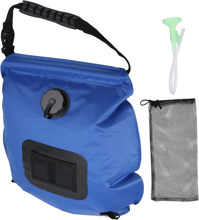 Camping Shower Bag Outdoor 20L Solar Power Shower Bag Camping Portable Sun Heated Bath Bag with Shower Head