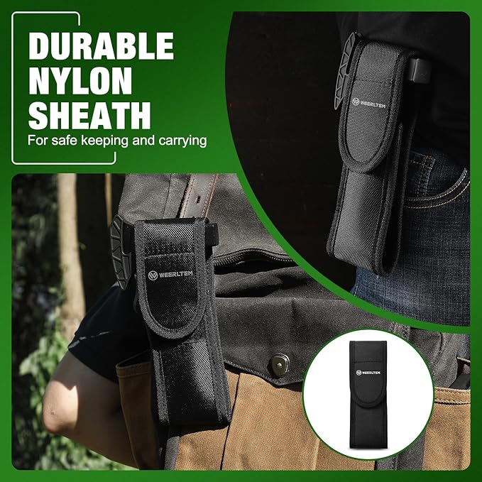 Stocking Stuffers for Adults Men - Gifts for Dad from Daughter Wife 22 in 1 Hardened Stainless Steel Camping Multitool Hammer Hatchet Upgrad Portable Camp Axe Screwdriver Set with Nylon Sheath