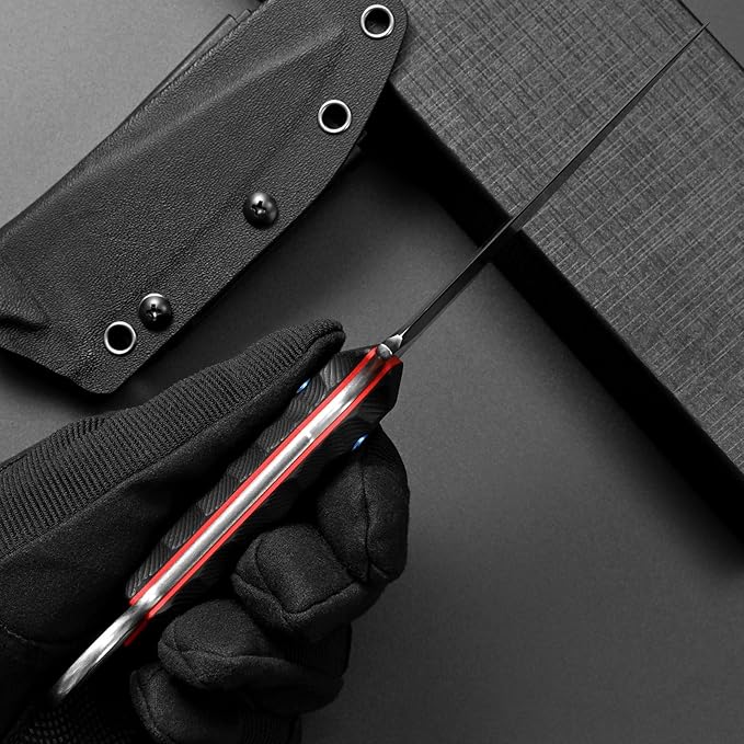 Eafengrow EF152 Fixed Blade Knife K110 Steel Blade G10 Handle Full Tang EDC Tool Knife for Outdoor Working Camping Hiking