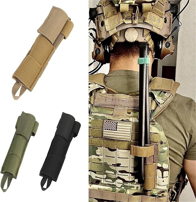 MOLLE Tactical Radio Antenna Relocation Pouch Airsoft Radio Antenna Fixing Pouch Holder Carrier Utility Tool Bag