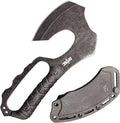 NLX 10.5” Black Stonewash Fixed Blade Machete Axe. Full Tang Hatchet. Outdoor Stainless Steel Tools with ABS Sheath. Durable Gear for Camping Hiking Bushcraft EDC Use