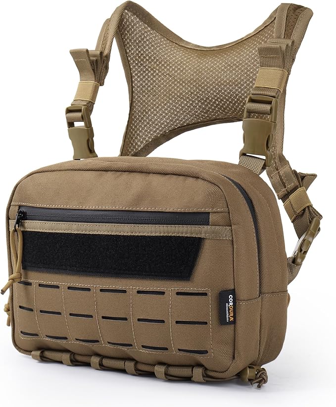 Mardingtop Chest Bag for MenOutdoor Tactical Molle Vest Chest Pack for RunningCyclingHikingEDCTravel