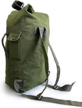 Top Load Backpack Travel Camping Large Bag Tactical Military Match Duffel Bag Double Strap Canvas Backpack Army Green Carryall Bag 31