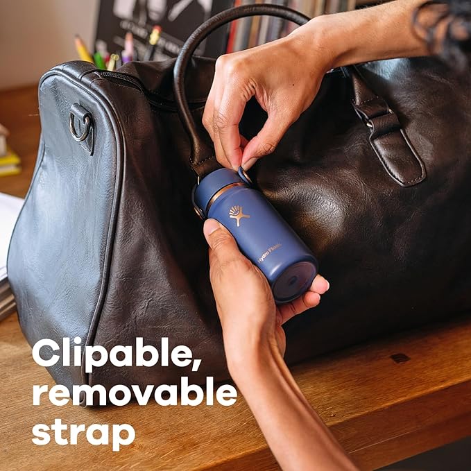 Hydro Flask Micro Bottle - Insulated Mini Leak Proof Flask for Purse or Pocket in 6.7 Oz Black Arc