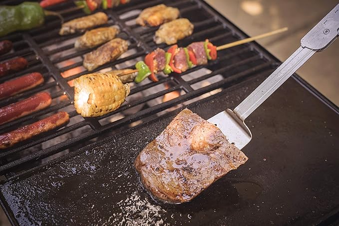 ROXON S601 14 6 in 1 MBT3 Folding Grill Utensils Set Fork Spatula Grilling Knife Tongs Opener for Backyard Barbecue and Camping