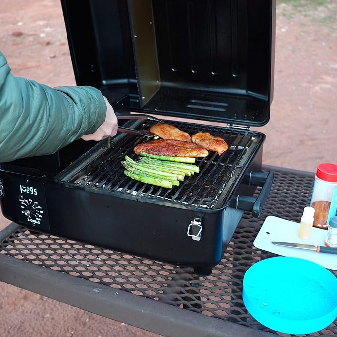 Z GRILLS 2026 200A Pellet Grill &amp Smoker - 202 sq.in Compact Wood Pellet BBQ with PID 3.0 Precision Control Auto Feed System Portable Small-Space Grill for Camping &amp Backyard Cooking