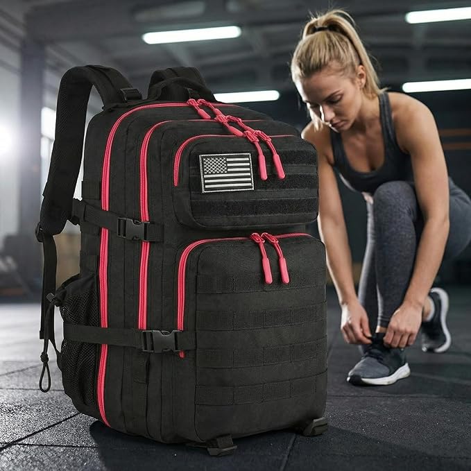 45L Tactical Backpack for Men Women Military Assault Pack with MOLLE Large 3 Day Bug Out Bag for Hiking Camping