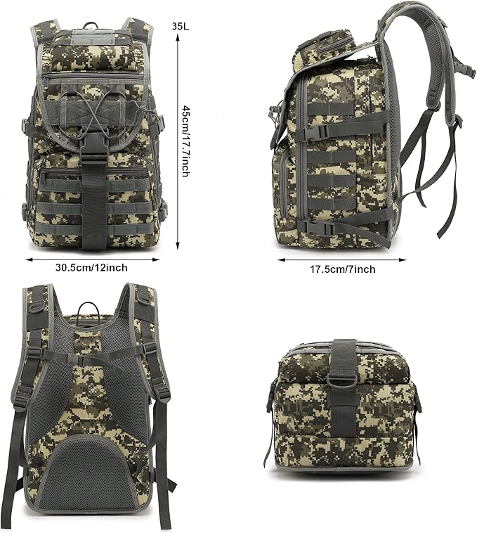 Military Tactical Backpack for Men Survival Army Backpacks for Camping Hiking Trekking