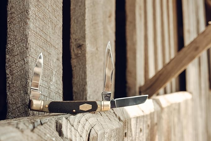Old Timer 34OTB Middleman Folding Pocket Knife with Saw Cut Bone Handle
