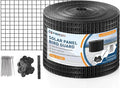 ZeroPone 6inch x 50ft Solar Panel Bird Guard Critter Guard for Solar Panels with 50 Pcs Stainless Steel Fasteners Removable PVC Coated Pigeon Netting Wire Roll for Squirrel Bird Critters Proofing