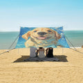ALAZA Underwater Funny Puppy Dog Beach Tent Sun Shelter Portable Canopy Sunshade for Outdoor Camping Picnics Backyard Fun 10x9 ft