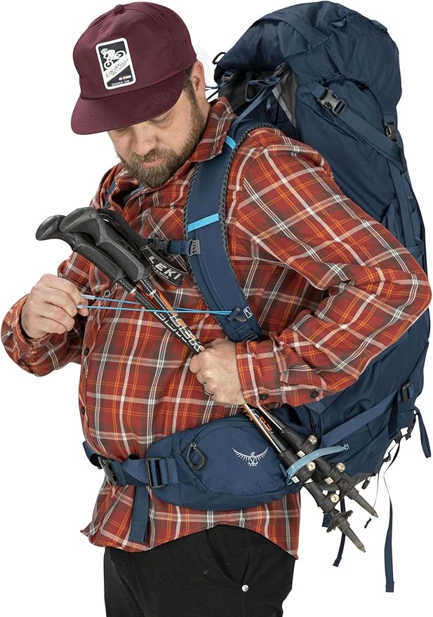 Osprey Kestrel 38L Men's Backpacking Backpack Black L/XL