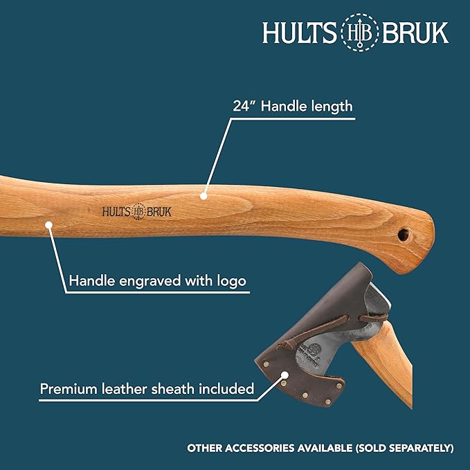 Hults Bruk 840712 Aneby Hatchet - 2 lb Head 20 Handle