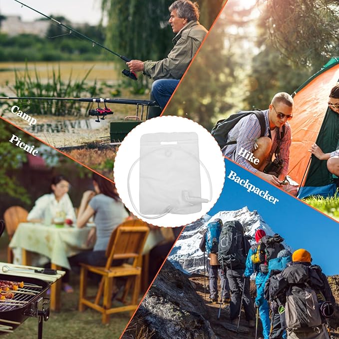 Portable Camping Shower Bag Outdoor Shower with Showerhead for Hiking Camping and Emergency Water Source Lightweight Water Carrier for Outdoor Activities