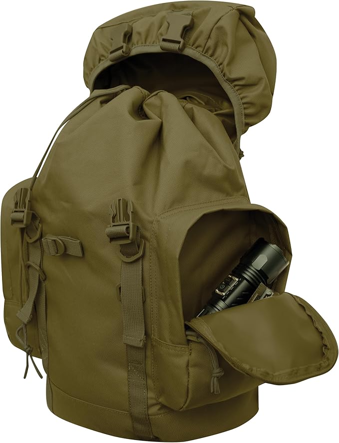 Rothco 25L Tactical Backpack – Rugged Hiking Camping Gear Travel Rucksack Bag Pack