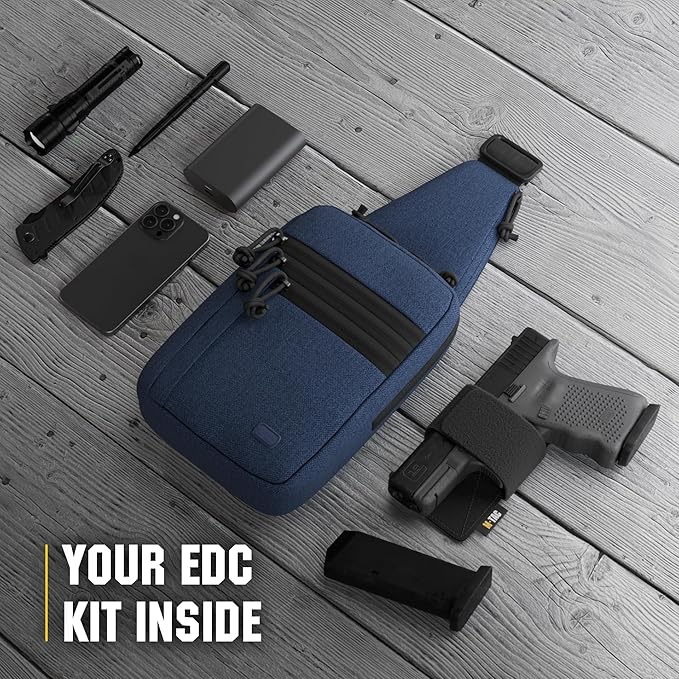 M-Tac CCW Sling Bag for Men &amp Women - EDC Shoulder Bag Tactical - Crossbody Concealed Carry Bag - Mens Chest Pack