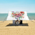 ALAZA Dreamcatcher Flowers Beach Tent Sun Shelter UPF50+ Protection Beach Shade Canopy w/ 4 Sandbags for Outdoor Camping Fishing Backyard Fun Picnic 10x9 ft