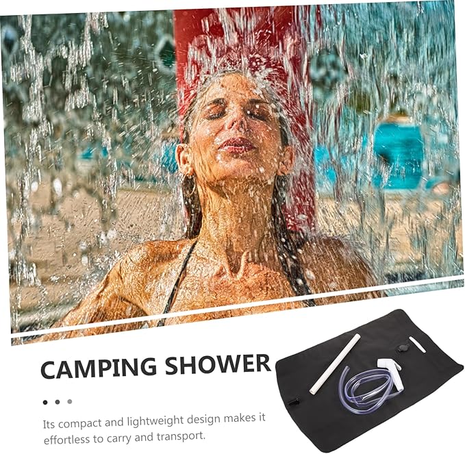 1set Portable Outdoor Camping Shower Bag Lightweight Wash Bag for -up for Hiking Backpacking and Fishing Trips
