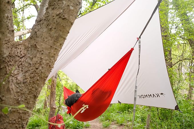 KAMMOK: Python Hammock Straps No-Stretch Knotless Durable and Compact Set of 2 Straps with Stuff Sack (Python 10 UL Ultralight)