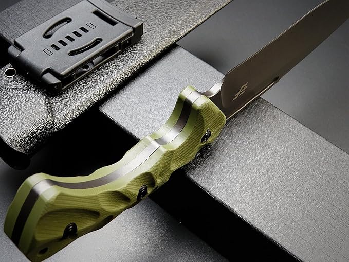 Eafengrow EF145 Fixed Blade Knife DC53 Steel Blade G10 Handle Full Tang EDC Tool Straight Knife for Working Camping Adventure