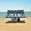 ALAZA Piano Keys Stars Beach Tent Sun Shelter Portable Canopy Sunshade for Outdoor Camping Picnics Backyard Fun 10x9 ft