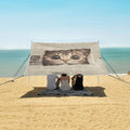 ALAZA Cat Newspaper Beach Tent Sun Shelter Portable Canopy Sunshade for Outdoor Camping Picnics Backyard Fun 10x9 ft