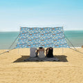ALAZA Baseball Glove Bat Beach Tent Sun Shelter UPF50+ Protection Beach Shade Canopy w/ 4 Sandbags for Outdoor Camping Fishing Backyard Fun Picnic 10x9 ft