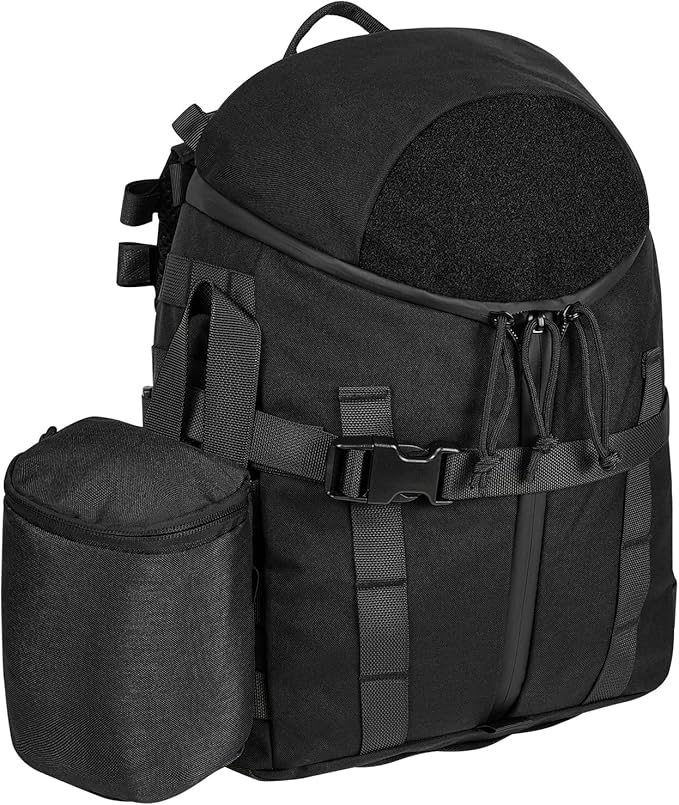Tatical Helmet BackpackWarrior Assault Systems Large Helmet Bag Cargo Molle Head Protection Kit Pack (BK)