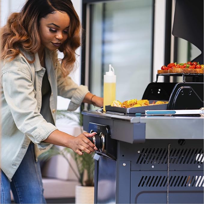 Charbroil Pro Series with Amplifire Infrared Technology 2-Burner Propane Gas Grill and Griddle Cabinet Black - 463676724