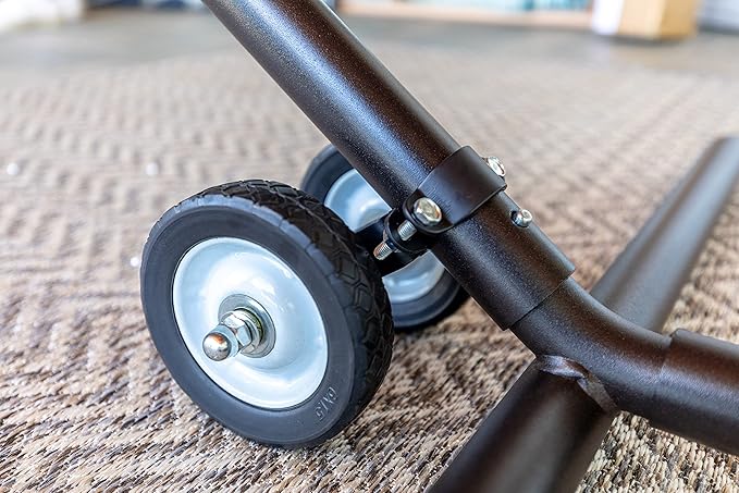 Hatteras Hammocks Black Wheel Kit for Hammock Stands Heavy Duty Construction Weather-Resistant Portable for Outdoor Use