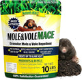 Nature's MACE Mole &amp Vole MACE – Yard &amp Garden Granules Castor Oil Formula Outdoor Use Plant &amp Pet Safe 160 Fl Oz (Pack of 1)