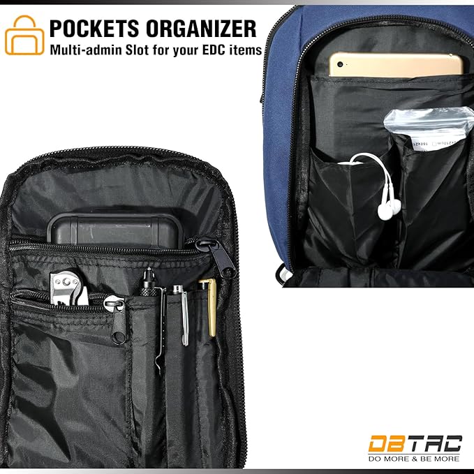 DBTAC Tactical Sling Bag Small + Tactical Range Bag Small Plus (Urban Blue)