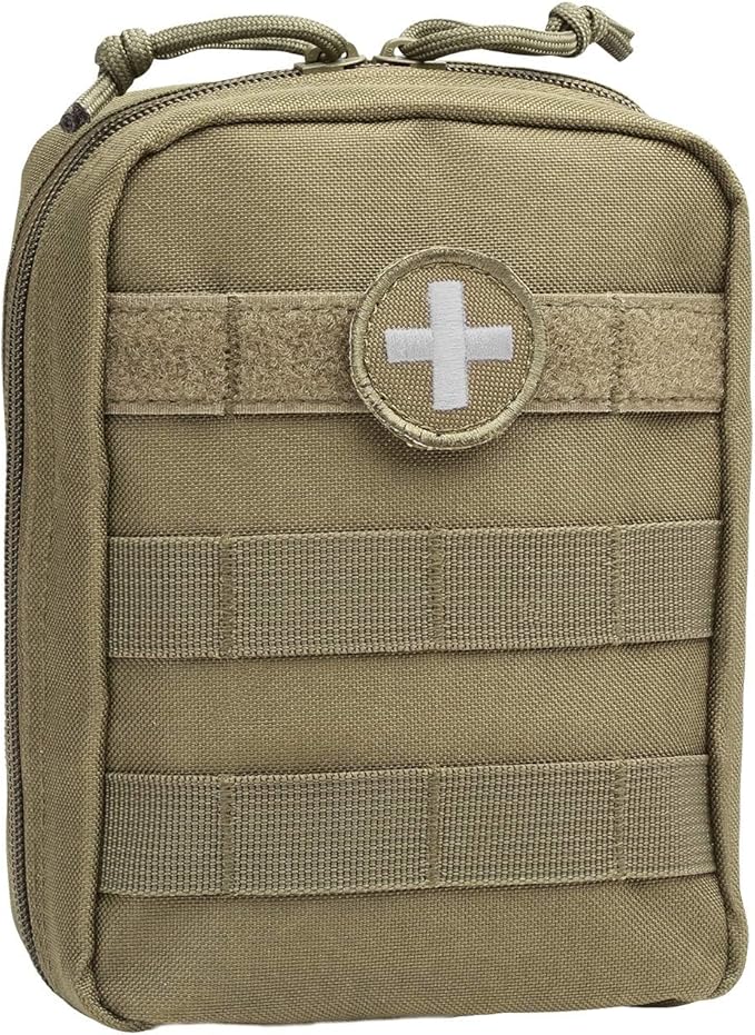 Orca Tactical First Aid Molle Pouch - Heavy Duty IFAK Pouch - Empty Medical Pouch Ideal for Military Use EMTs Law Enforcement Camping and Hiking - Med Pouch for Optimal Organization