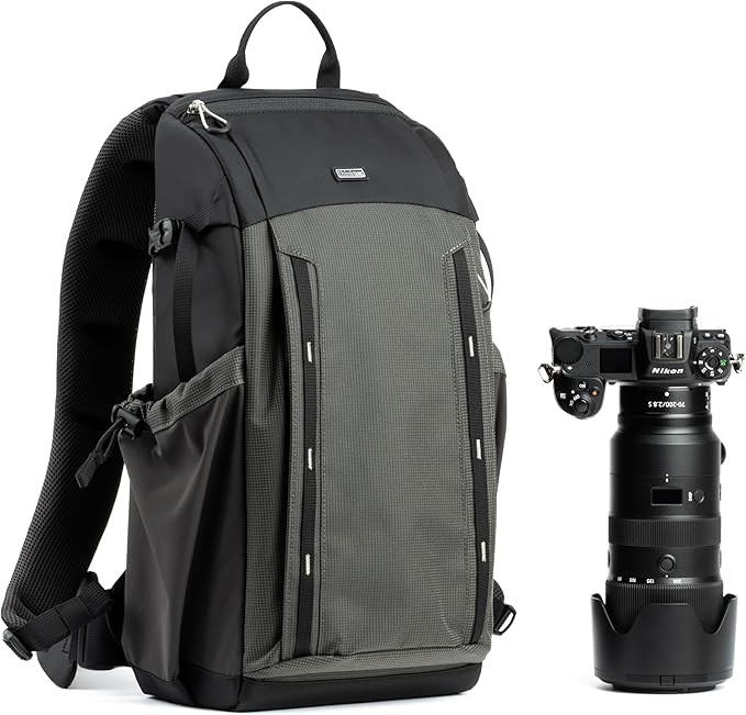 Think Tank Backlight Sprint Lightweight Slim Camera Daypack Backpack for DSLR Mirrorless Photography and Video - Slate Black