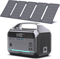 DARAN Portable Power Station with 60W Solar Panel 288Wh (90000mAh) LiFePO4 Battery 350W (600W Peak) Mini Solar Generator 2.1Hrs Fast Charing 7-Port Design with AC Outlet for Emergency Hurricane