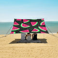ALAZA Watermelon on Black Beach Tent Sun Shelter Portable Canopy Sunshade for Outdoor Camping Picnics Backyard Fun 10x9 ft